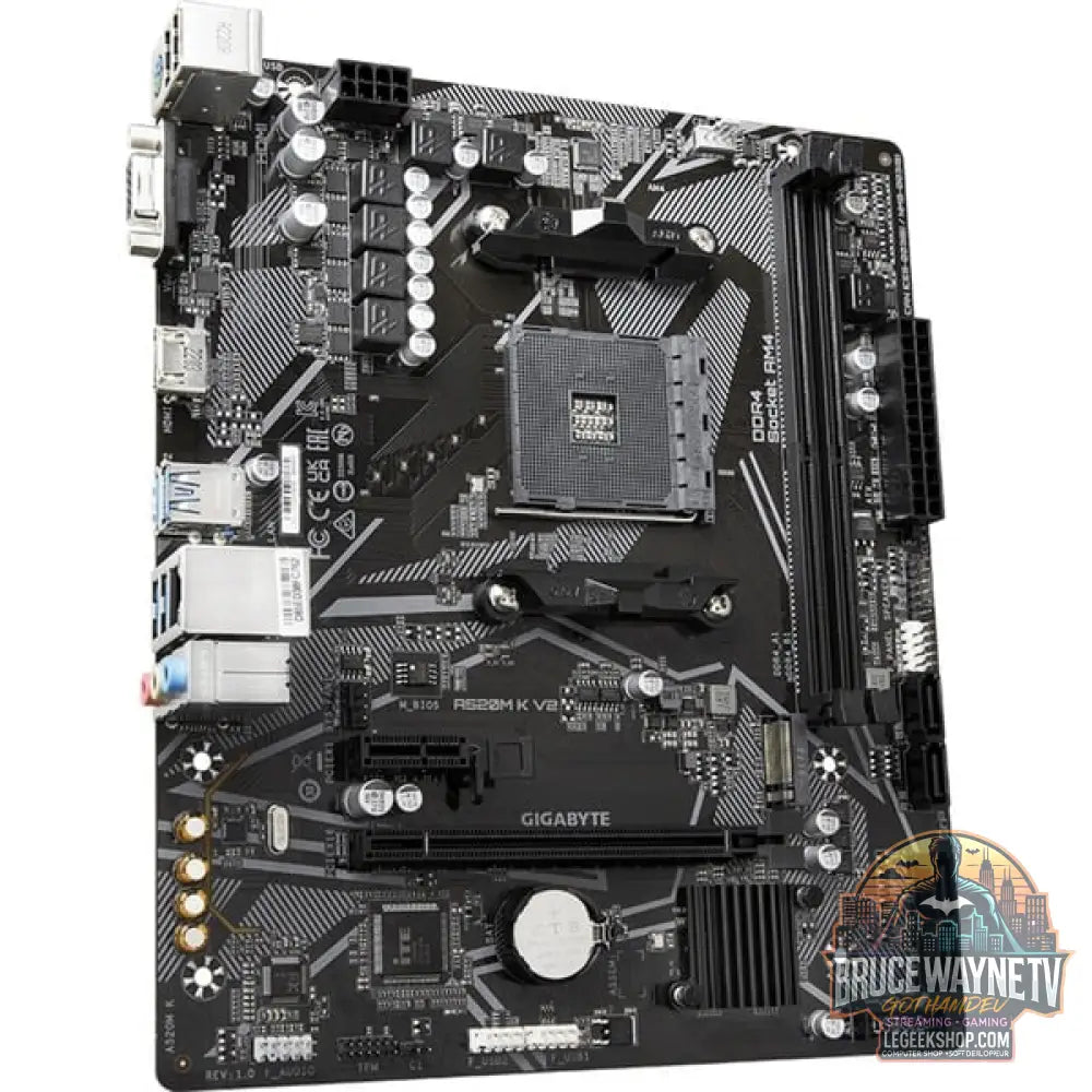 GIGABYTE A520M K V2, carte mère - GIGABYTE - vue 3