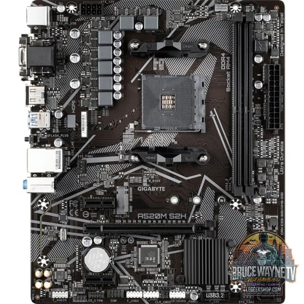 GIGABYTE A520M S2H, carte mère - GIGABYTE - vue 2