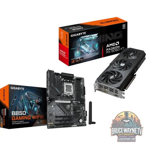 GIGABYTE AMD Radeon RX 9060 XT GAMING OC 16GB + B850 GAMING WIFI6, kit upgrade PC - GIGABYTE