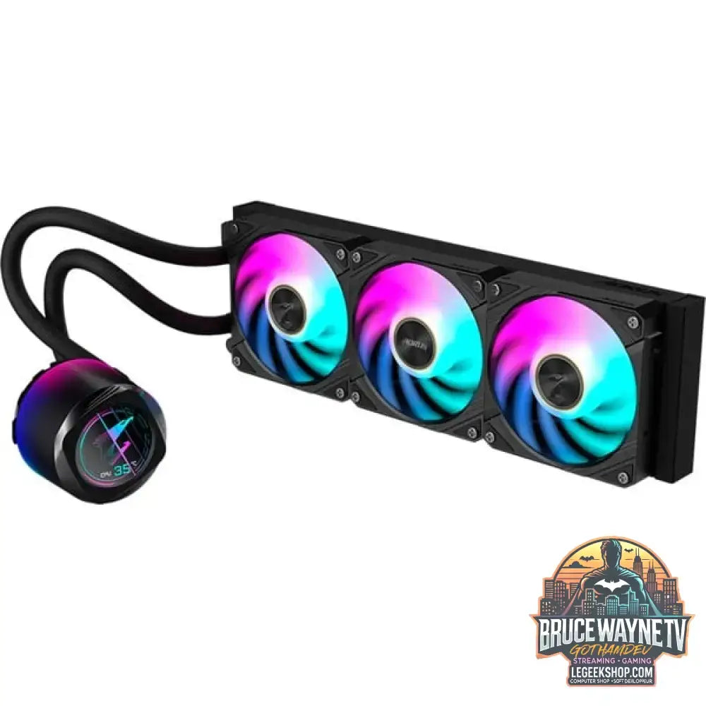 GIGABYTE AORUS WATERFORCE X II 360mm, Wasserkühlung schwarz - GIGABYTE - vue 4