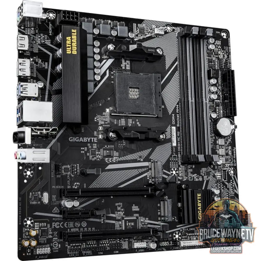 GIGABYTE B550M DS3H AC R2, carte mère - GIGABYTE - vue 2