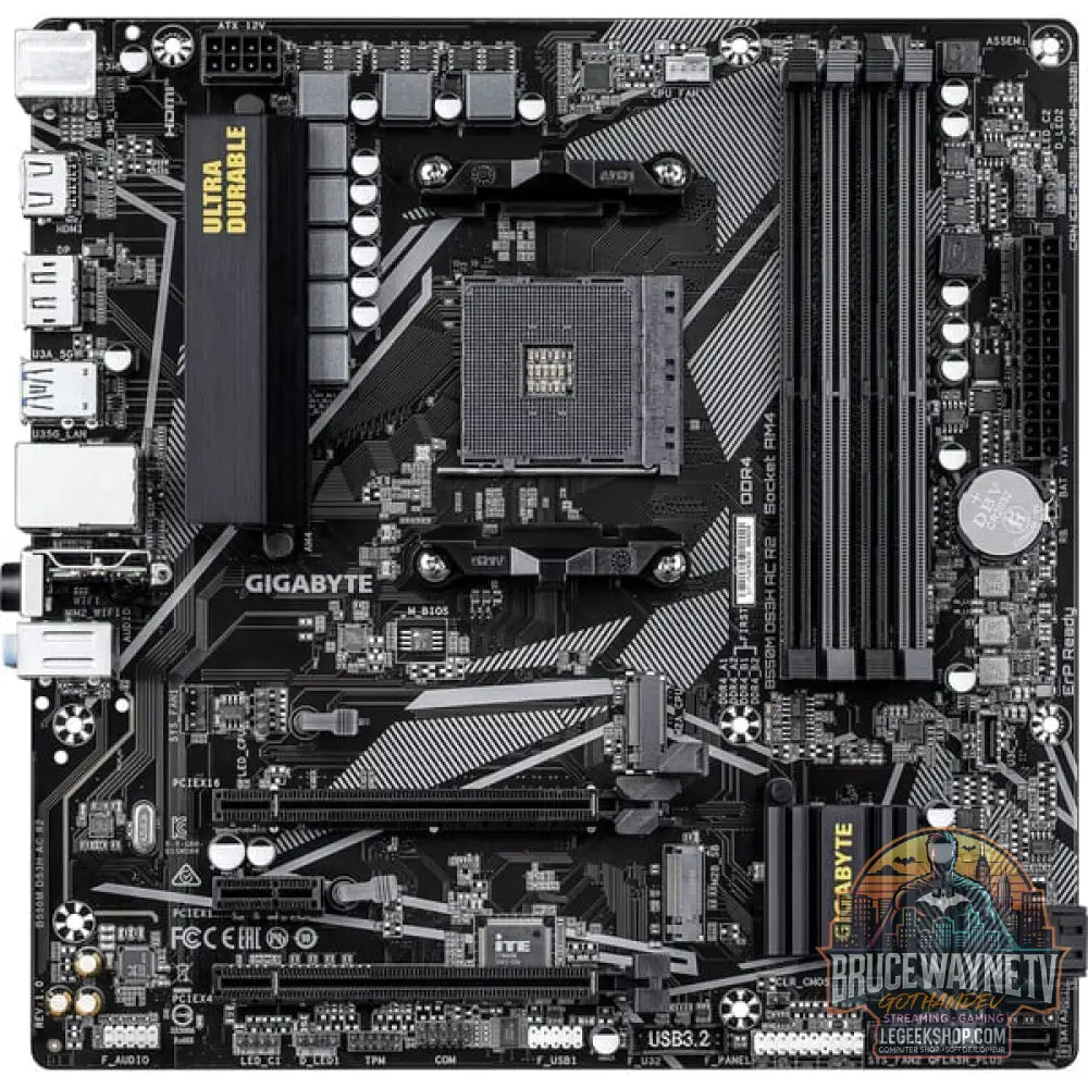 GIGABYTE B550M DS3H AC R2, carte mère - GIGABYTE - vue 3