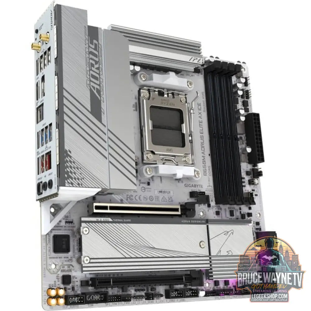 GIGABYTE B650M AORUS ELITE AX ICE, carte mère - GIGABYTE - vue 3