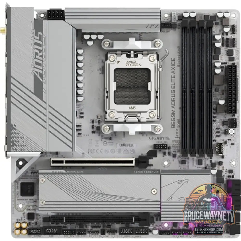GIGABYTE B650M AORUS ELITE AX ICE, carte mère - GIGABYTE - vue 2