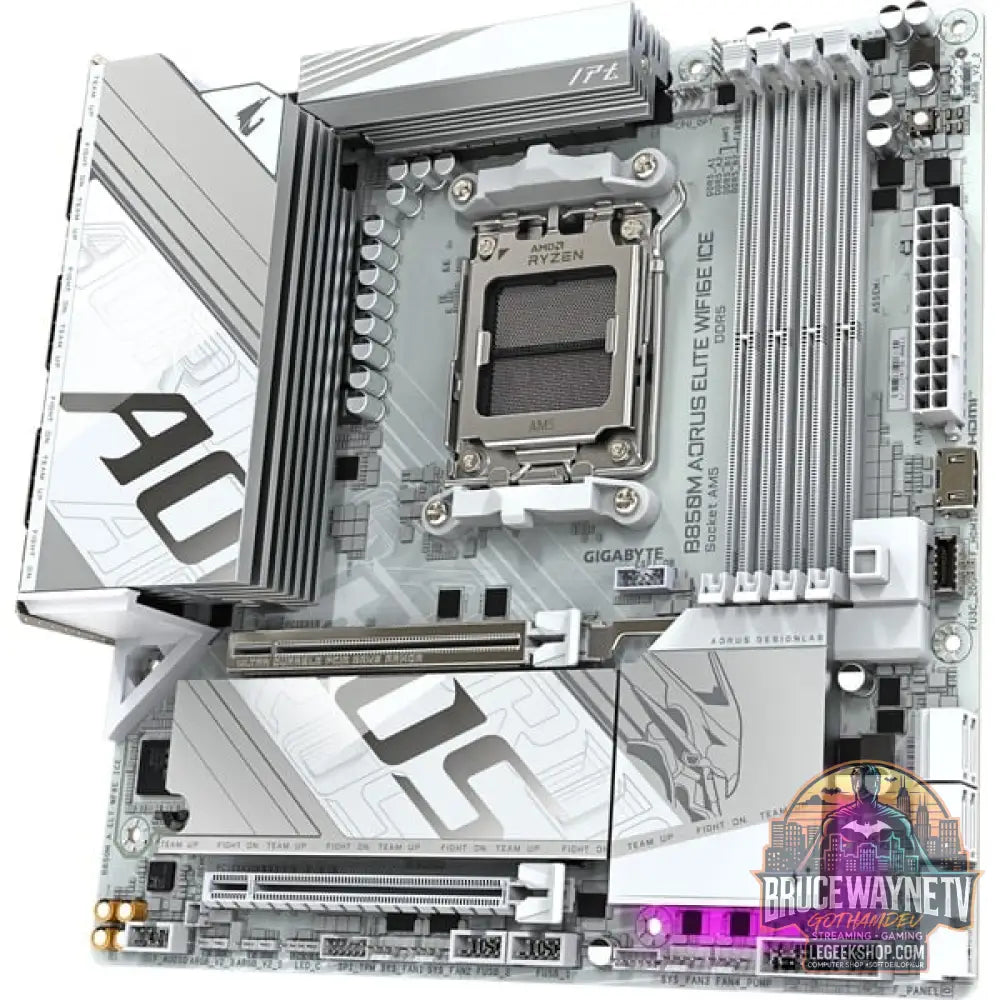 GIGABYTE B850M AORUS ELITE WIFI6E ICE, carte mère - GIGABYTE - vue 4