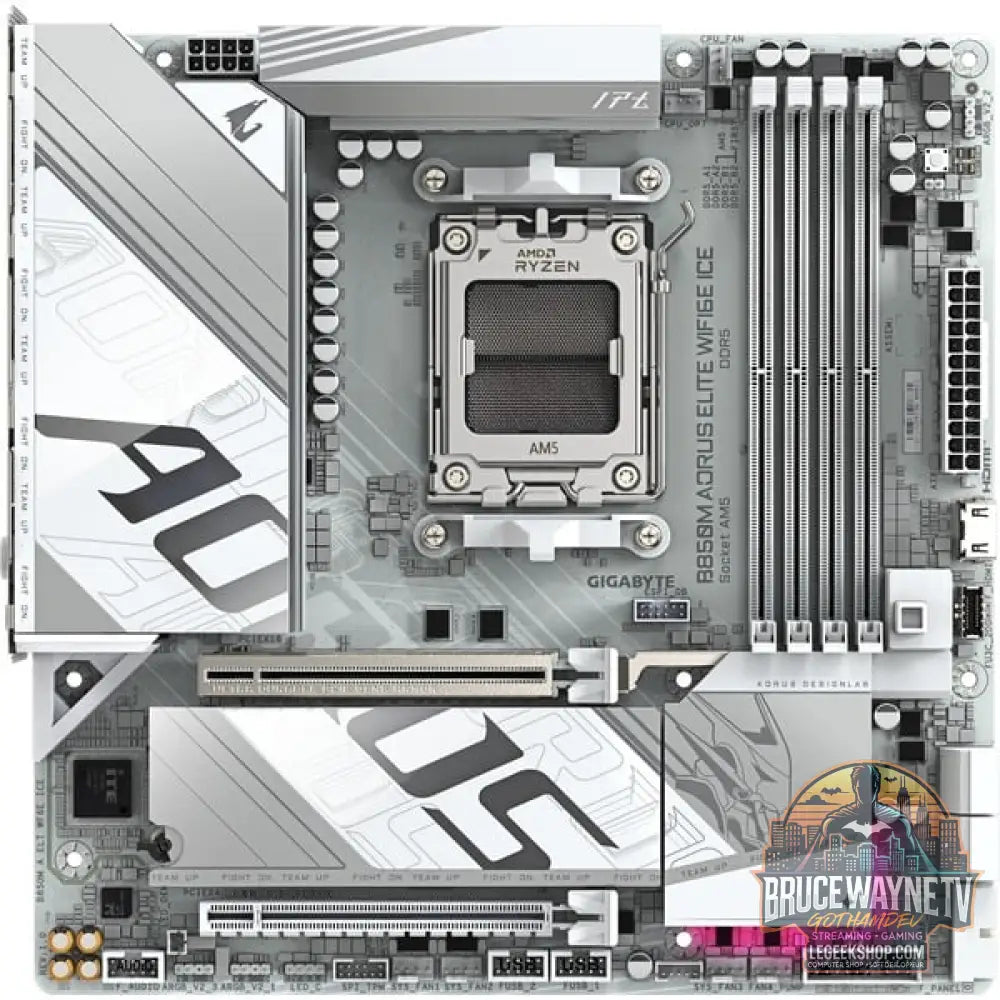 GIGABYTE B850M AORUS ELITE WIFI6E ICE, carte mère - GIGABYTE - vue 3