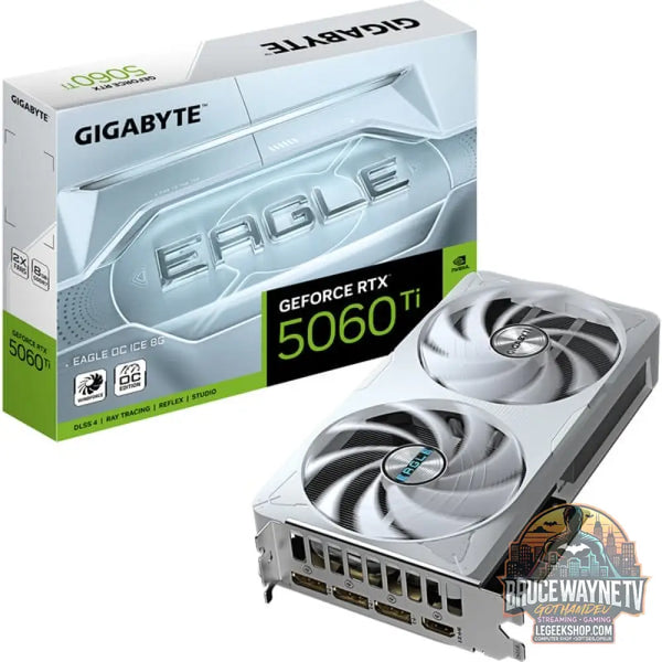 GIGABYTE GeForce RTX 5060 Ti EAGLE OC ICE 8G, carte graphique DLSS 4, 3x DisplayPort, 1x HDMI 2.1 - GIGABYTE