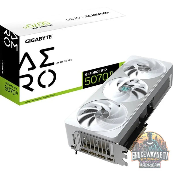 GIGABYTE GeForce RTX 5070 Ti AERO OC 16G, carte graphique DLSS 4, 3x DisplayPort, 1x HDMI 2.1 - GIGABYTE