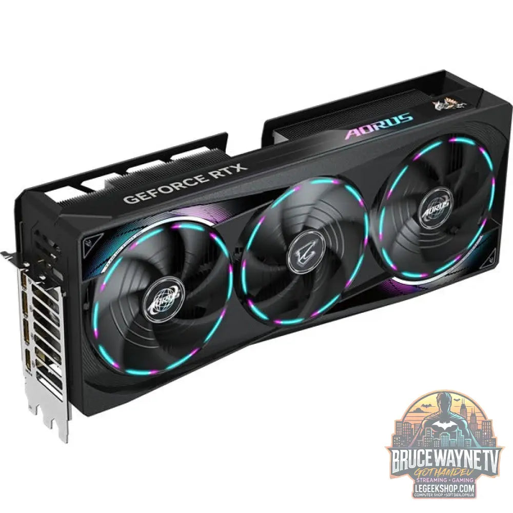GIGABYTE GeForce RTX 5070 Ti AORUS MASTER 16G, carte graphique DLSS 4, 3x DisplayPort, 1x HDMI 2.1 - GIGABYTE - vue 3