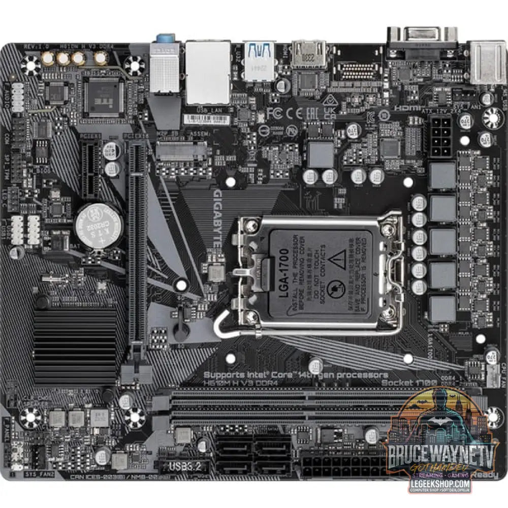 GIGABYTE H610M H V3 DDR4, carte mère - GIGABYTE - vue 2
