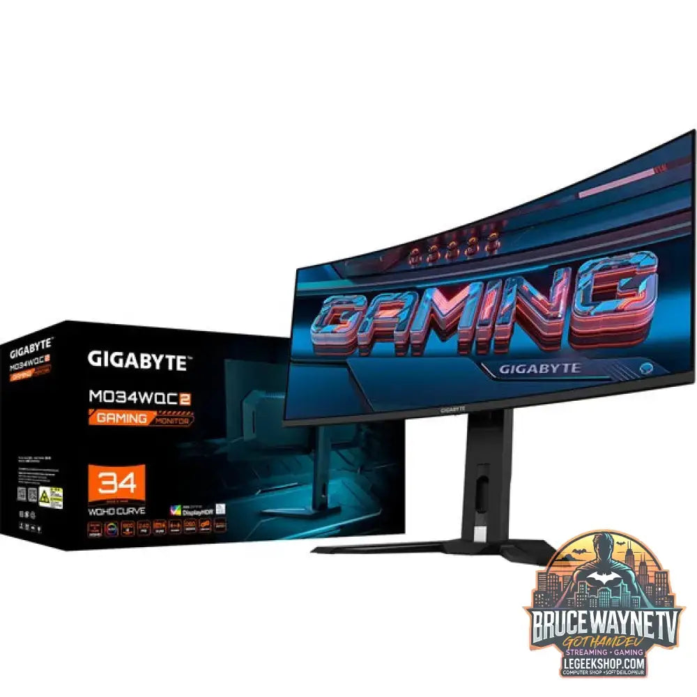 GIGABYTE MO34WQC2 34" QHD/WQHD QD-OLED 240 Hz - GIGABYTE - vue 4