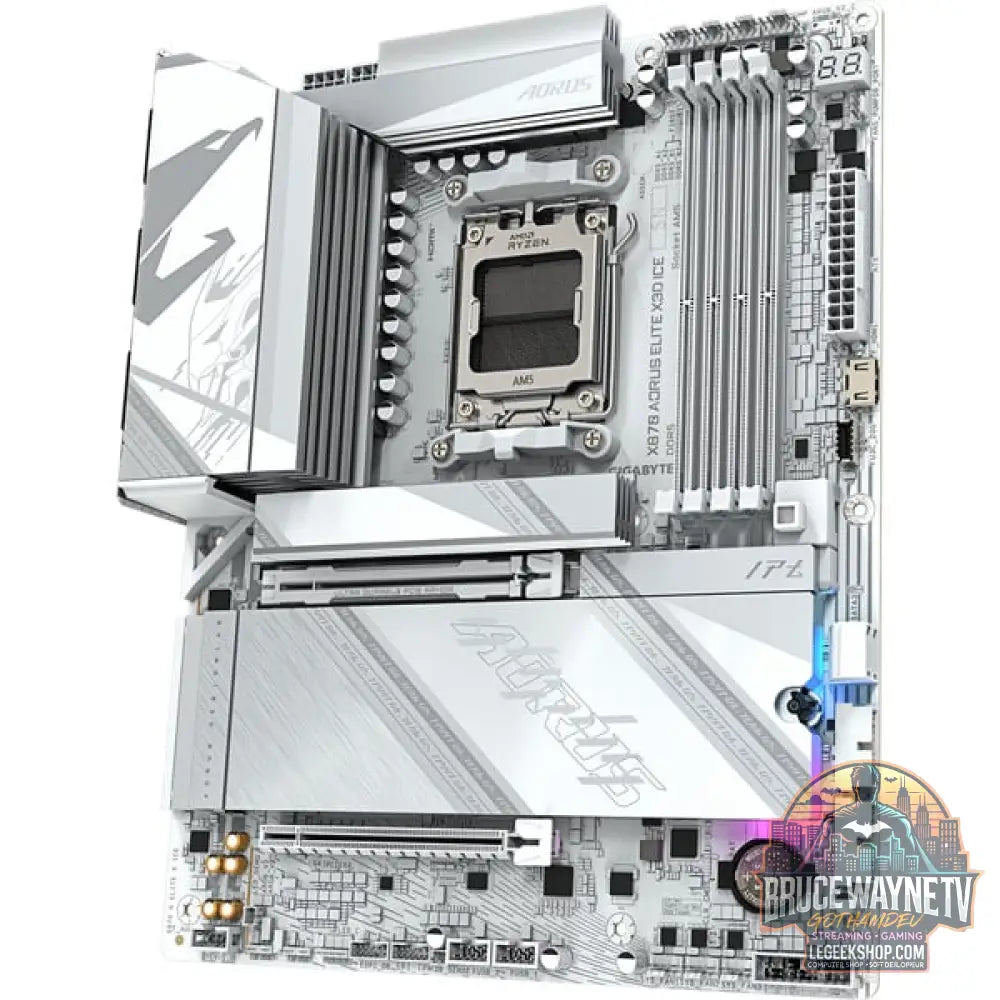 GIGABYTE X870 AORUS ELITE X3D ICE, carte mère - GIGABYTE - vue 3
