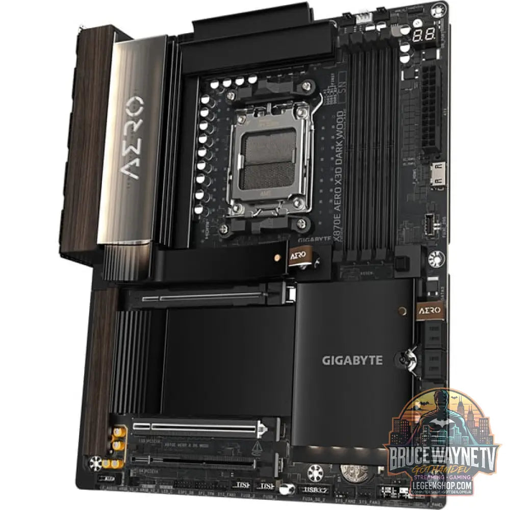GIGABYTE X870E AERO X3D DARK WOOD, carte mère - GIGABYTE - vue 4