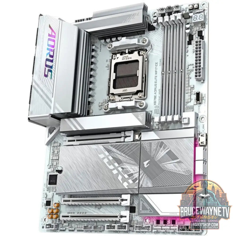 GIGABYTE X870E AORUS ELITE WIFI7 ICE, carte mère - GIGABYTE - vue 4