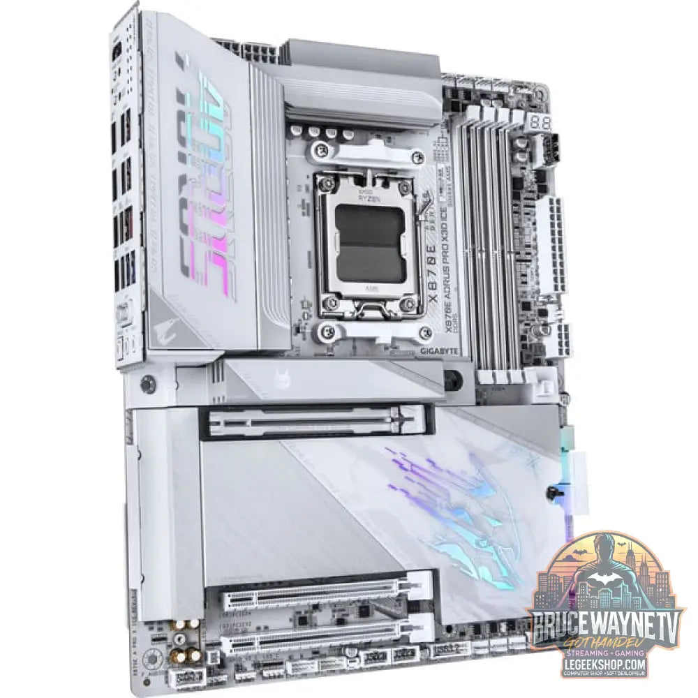 GIGABYTE X870E AORUS PRO X3D ICE, carte mère - GIGABYTE - vue 3