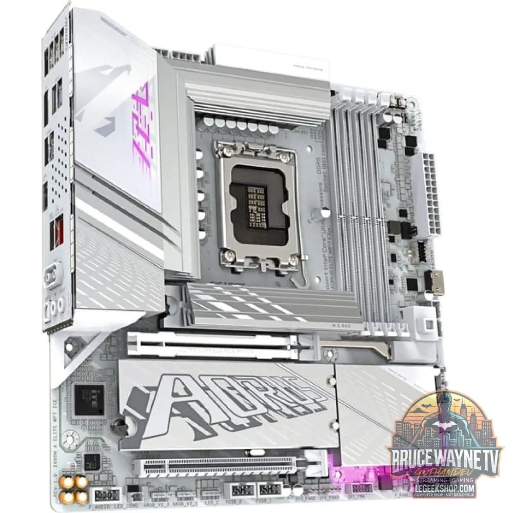 GIGABYTE Z890M AORUS ELITE WIFI7 ICE, carte mère - GIGABYTE - vue 3