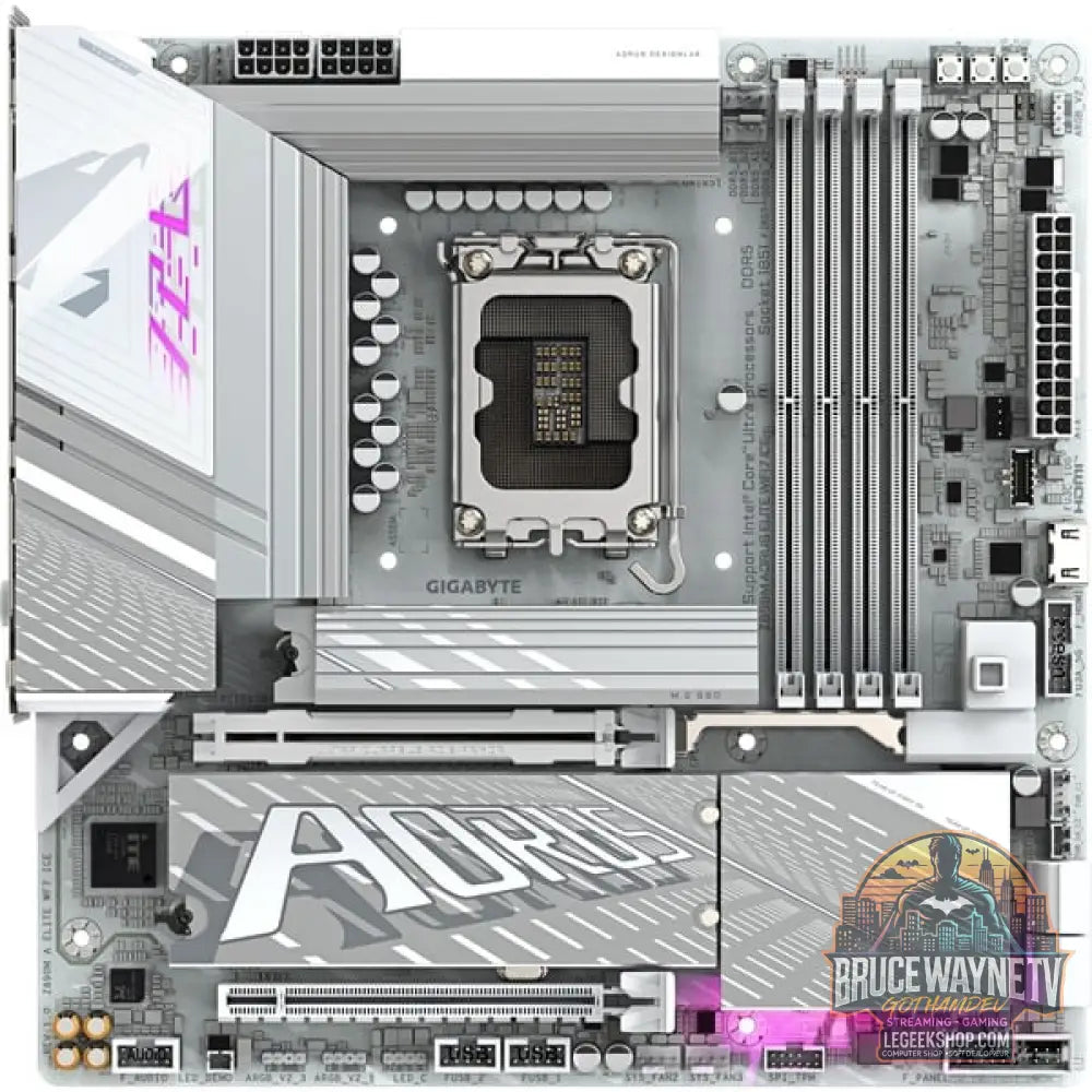 GIGABYTE Z890M AORUS ELITE WIFI7 ICE, carte mère - GIGABYTE - vue 2