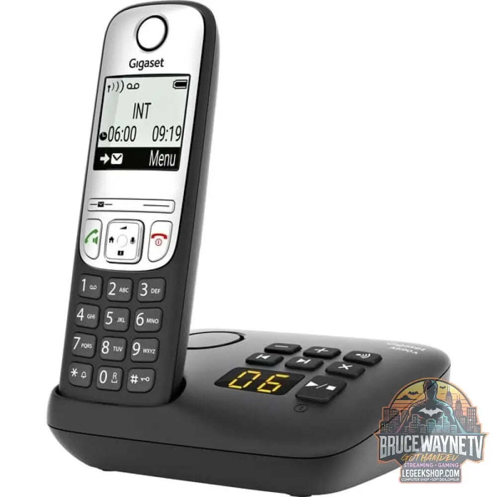 Gigaset A690 A, analoges Telefon noir, DECT, Anrufbeantworter - Gigaset - vue 3