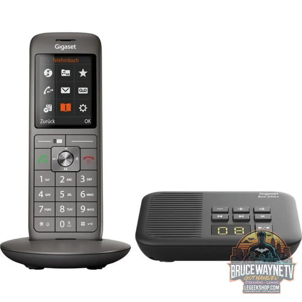 Gigaset CL660A, analoges Telefon gris/noir, avec Box 200 Anrufbeantworter - Gigaset