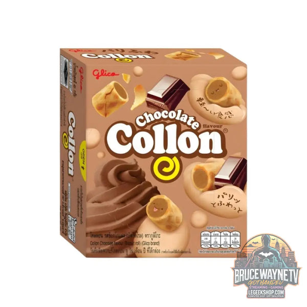 Glico Chocolate Collon Biscuit Roll biscuits au goût de chocolat de 41 g (pack de 10) - Snacks & boissons importés