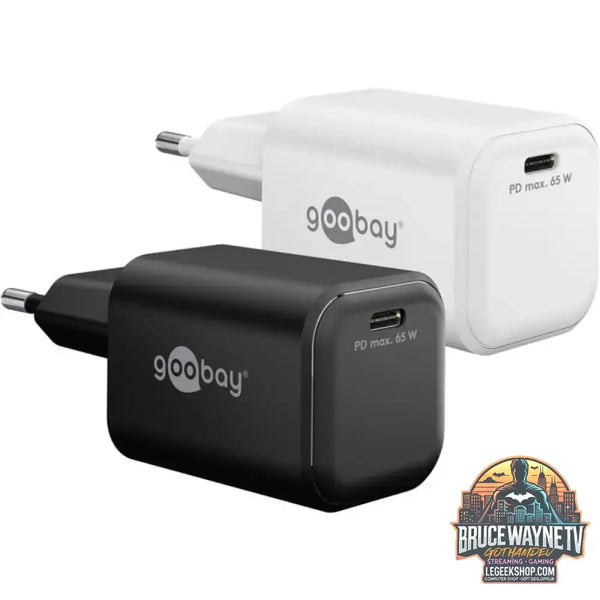 goobay USB-C PD GaN Schnelladegerät Nano 65 W schwarz - goobay