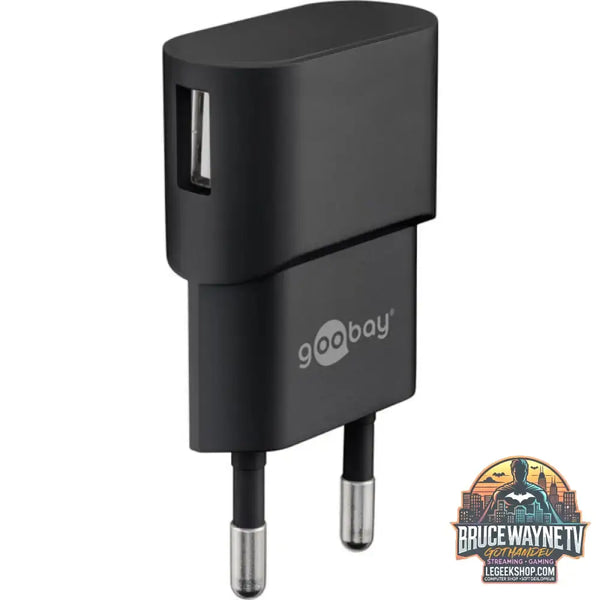 goobay USB-Ladegerät 1 A (5W) schwarz schwarz - goobay