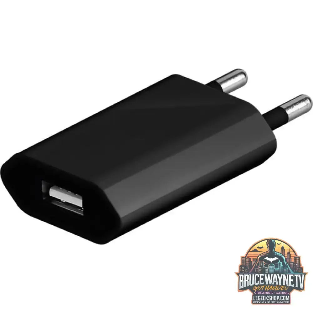 goobay USB-Ladegerät 1 A (5W) schwarz schwarz - goobay - vue 3
