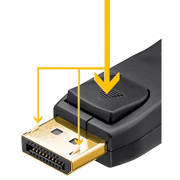 (€ 2,74 / 1 m) goobay Essential câble DisplayPort Stecker > DisplayPort Stecker, 8K / 144Hz - goobay - vue 3
