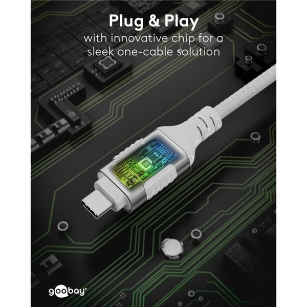 goobay Ethernet-Adapterkabel USB-C 3.2 Gen2 > RJ-45, Slim - goobay - vue 13