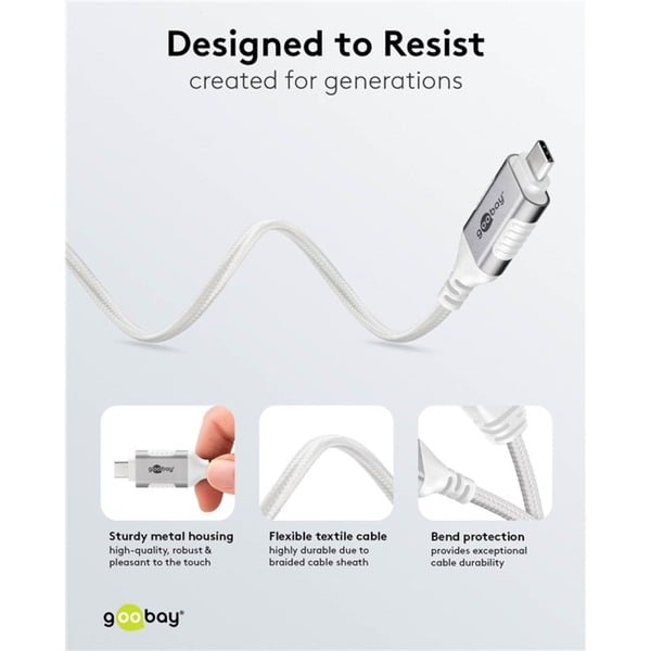 goobay Ethernet-Adapterkabel USB-C 3.2 Gen2 > RJ-45, Slim - goobay - vue 8