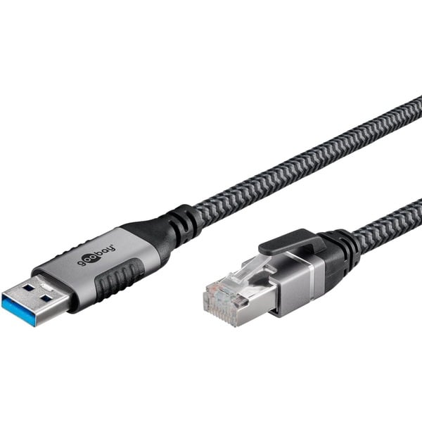 goobay Ethernet-câble USB-A 3.2 Gen1 Stecker > RJ-45 Stecker, adaptateur réseau - goobay