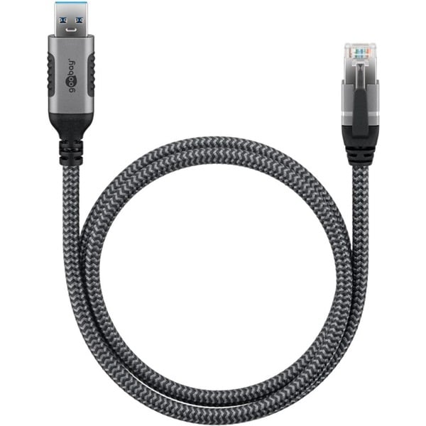 goobay Ethernet-câble USB-A 3.2 Gen1 Stecker > RJ-45 Stecker, adaptateur réseau - goobay - vue 3