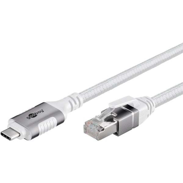 goobay Ethernet-câble USB-C 3.2 Gen2 Stecker > RJ-45 Stecker, adaptateur réseau - goobay