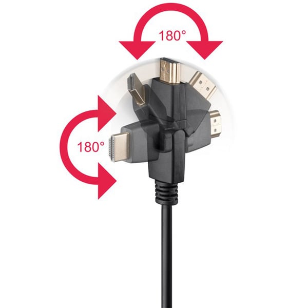 (€ 2,94 / 1 m) goobay High-Speed-HDMI 360° câble - goobay - vue 2