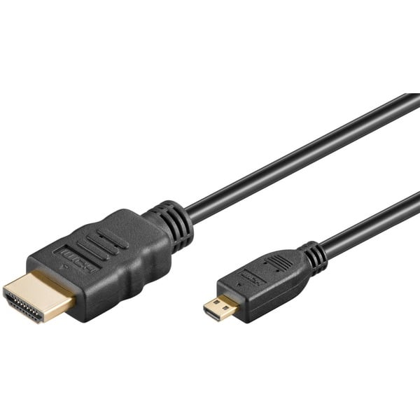 goobay High Speed Micro HDMI > HDMI câble avec Ethernet - goobay