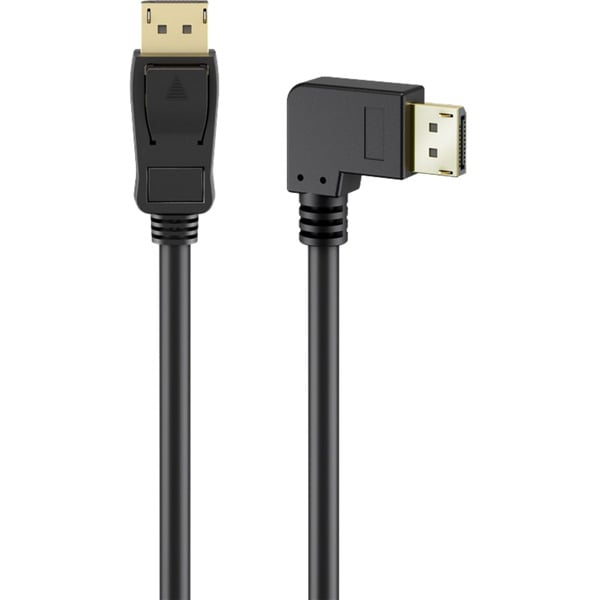 (€ 4,76 / 1 m) goobay câble DisplayPort Stecker 90° > DisplayPort Stecker, 8K / 144Hz - goobay