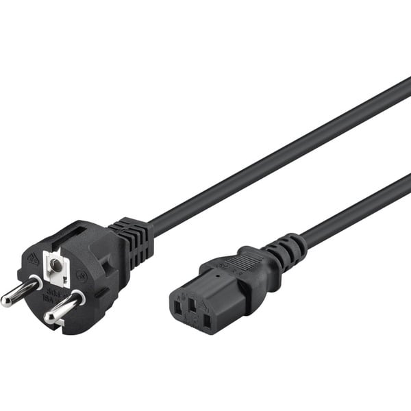 goobay Kaltgeräte-Anschlusskabel C13 > Schutzkontakt-Stecker - goobay