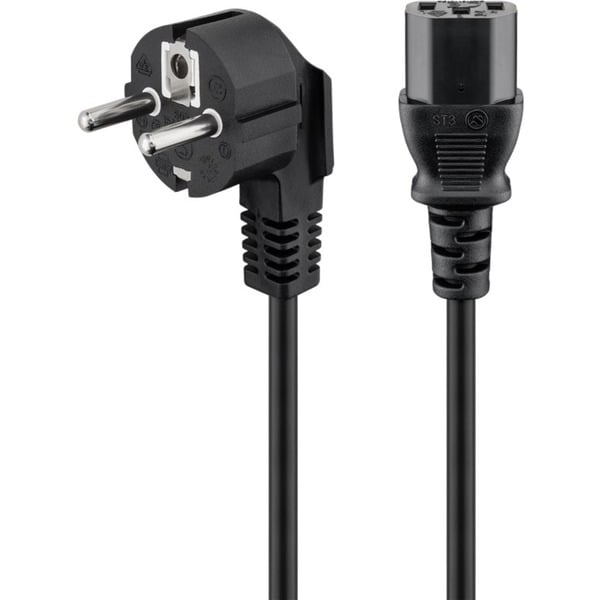 goobay Kaltgeräte-Anschlusskabel C13 > Schutzkontakt-Stecker - goobay