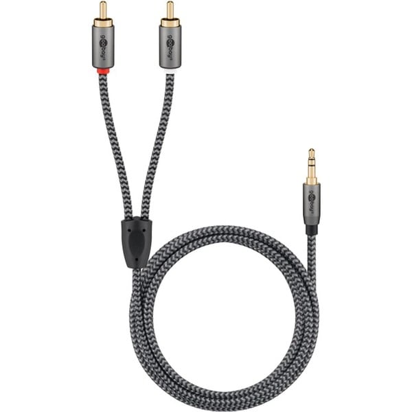 goobay Plus Audio Adapterkabel AUX 3,5mm jack > Stereo-Cinch Stecker - goobay - vue 2