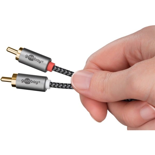 goobay Plus Audio Adapterkabel AUX 3,5mm jack > Stereo-Cinch Stecker - goobay - vue 6