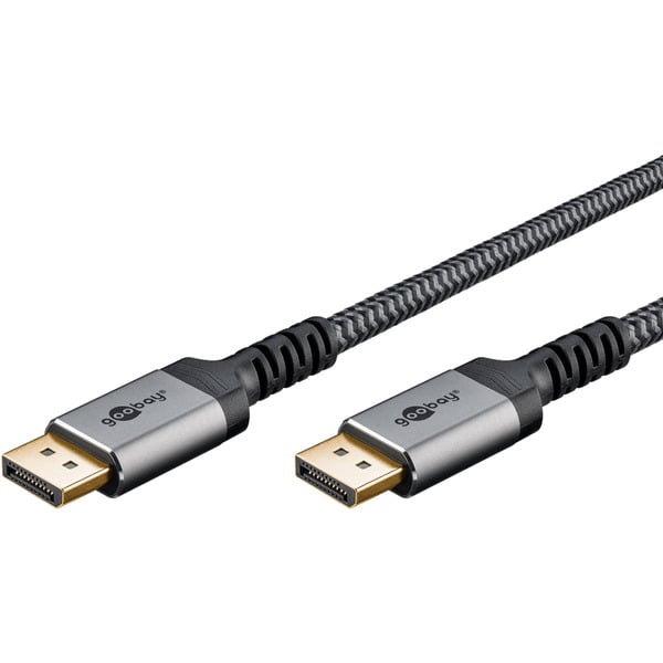 goobay Plus DisplayPort 2.0/2.1 câble, 8K @ 144Hz, 54 Gbit/s - goobay