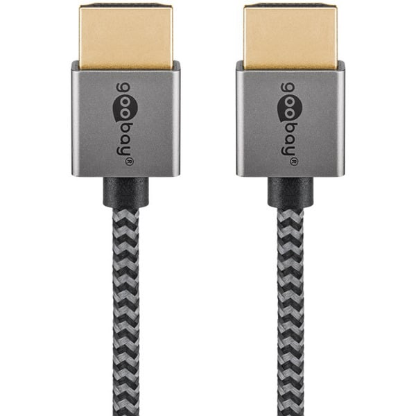 goobay Plus Slim High-Speed-HDMI-câble avec Ethernet, 4K @ 60Hz - goobay - vue 2