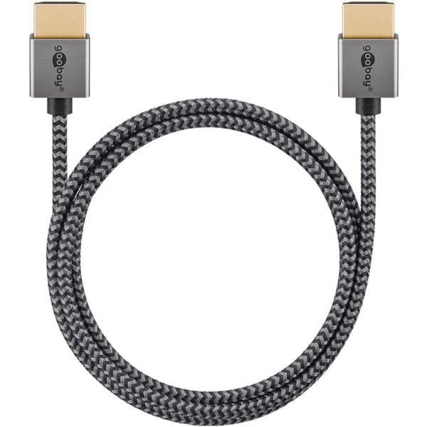 goobay Plus Slim High-Speed-HDMI-câble avec Ethernet, 4K @ 60Hz - goobay - vue 5