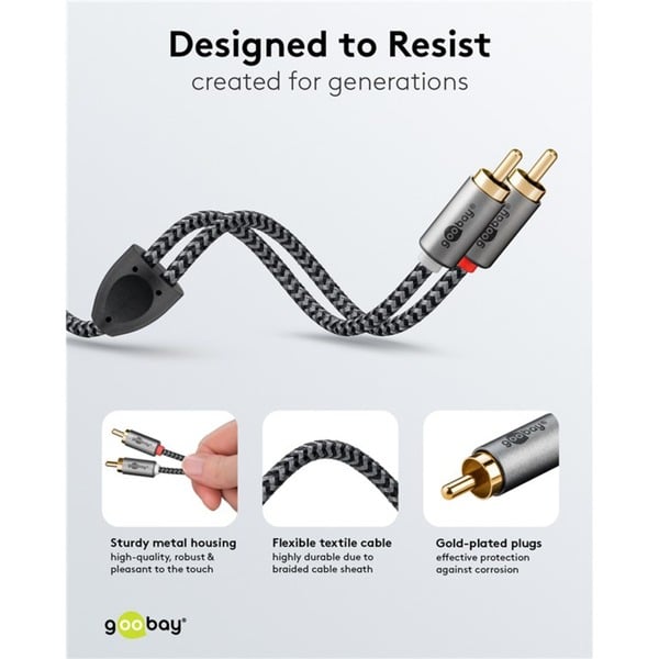 goobay Plus Stereo-Cinchkabel - goobay - vue 10