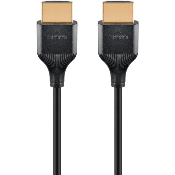 goobay Slim High-Speed-HDMI-câble avec Ethernet, 4K @ 60Hz - goobay