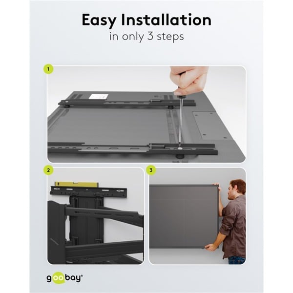 goobay TV-Wandsupport Basic FULLMOTION (M) - goobay - vue 5
