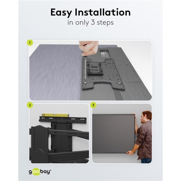 goobay TV-Wandsupport Pro FULLMOTION (L) - goobay - vue 12