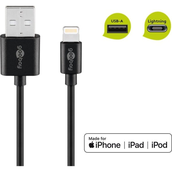 goobay USB 2.0 Adapterkabel, USB-A Stecker > Lightning Stecker - goobay - vue 4