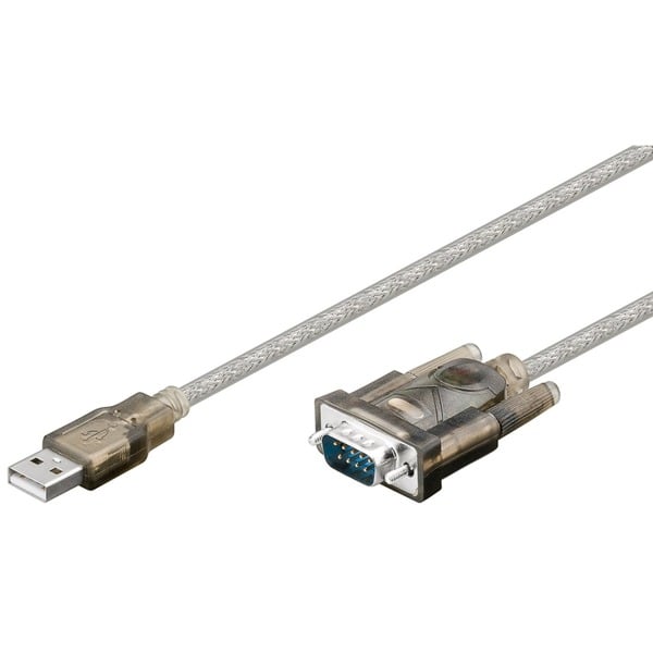 goobay USB 2.0 Adapterkabel, USB-A Stecker > Seriell RS-232 Stecker - goobay - vue 2