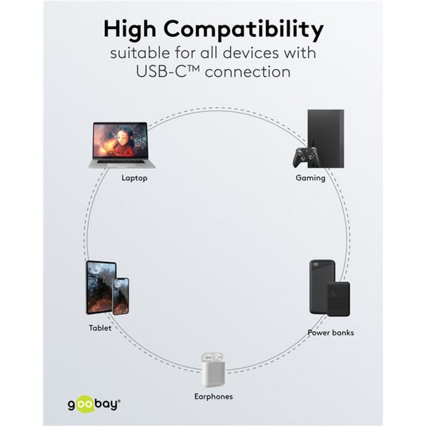 goobay USB 2.0 câble, USB-C Stecker > USB-C Stecker - goobay - vue 12